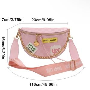 Pink Lovely Rabbit Crossbody Bag - Cute & Trendy